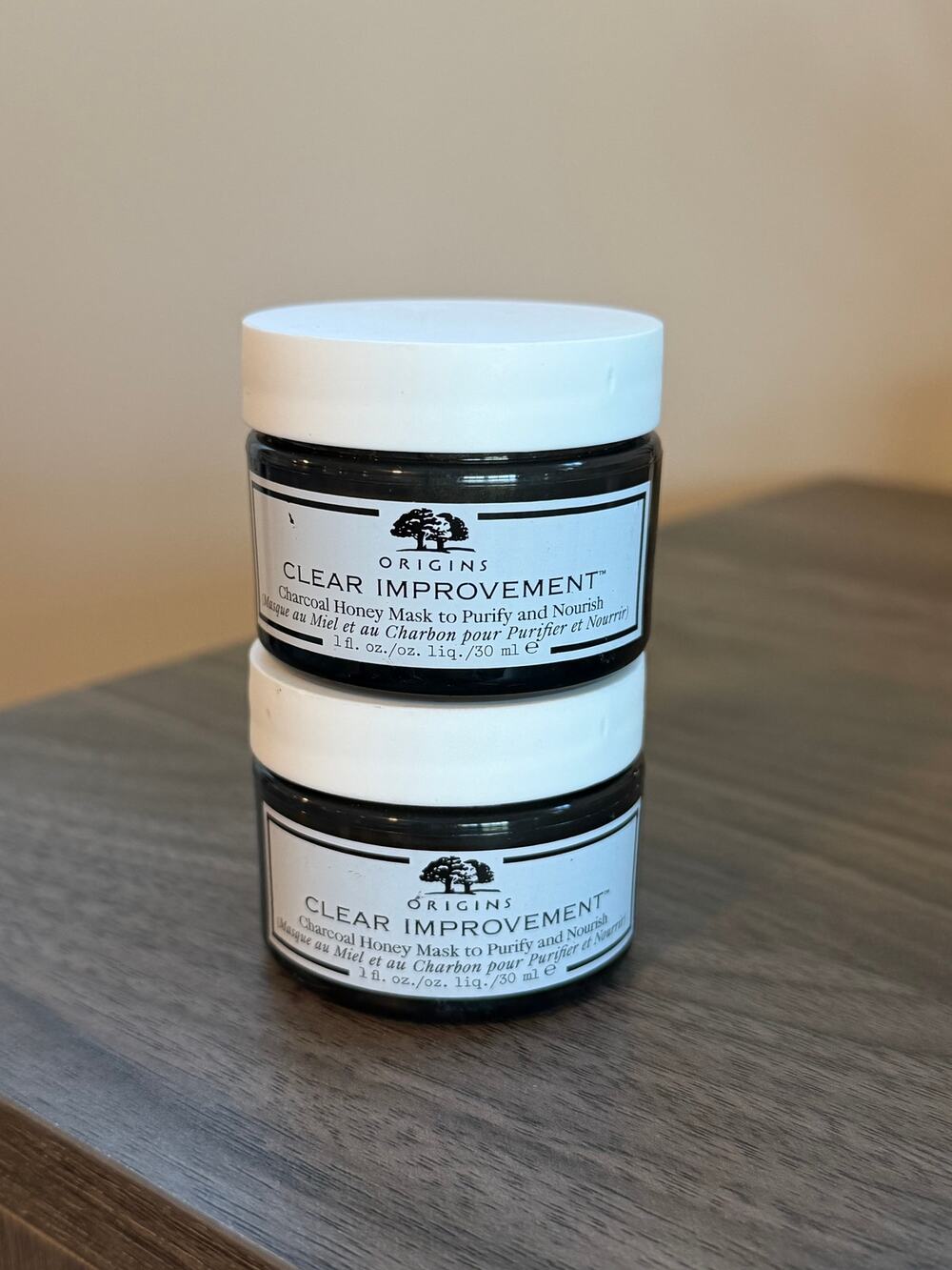 Origins Clear Improvement Charcoal Honey Mask 1 oz x2 NEW